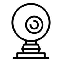 Web camera stream icon, outline style vector