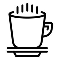 Beverage mug icon, outline style vector