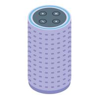 Digital assistant icon, isometric style vector