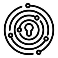 Idea reliability icon, outline style vector