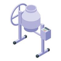 Coffee factory icon, isometric style vector