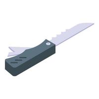 icono de cuchillo multiherramienta, estilo isométrico vector