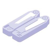 Army multitool icon, isometric style vector