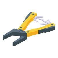 Camp multitool icon, isometric style vector