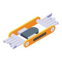 Penknife instrument icon, isometric style vector