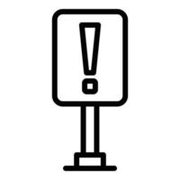 Attention agitation icon, outline style vector
