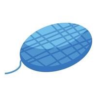 Knitting yarn icon, isometric style vector