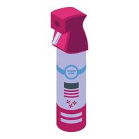 Spray aroma air freshener icon, isometric style vector