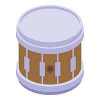 Bongo drum icon, isometric style vector