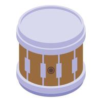 Bongo drum icon, isometric style vector