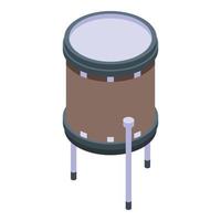 Crash drums icon, isometric style vector