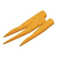 Asparagus diet icon, isometric style vector