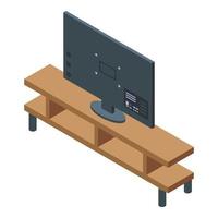 Interactive tv icon, isometric style vector