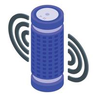 Internet speaker icon, isometric style vector