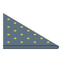 Textile handkerchief icon, isometric style vector