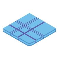 Soft handkerchief icon, isometric style vector