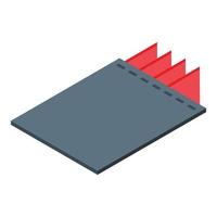 Handkerchief icon, isometric style vector