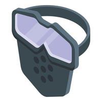 Face shield clean icon, isometric style vector