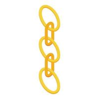 Chain icon, isometric style vector