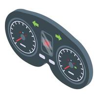 Dashboard instrument icon, isometric style vector