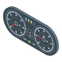 Traffic dashboard icon, isometric style vector