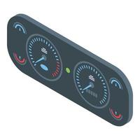 Car control dashboard icon, isometric style vector