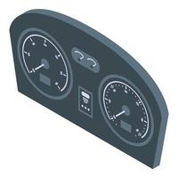 Engine dashboard icon, isometric style vector