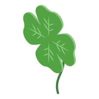 Spring clover icon, isometric style vector