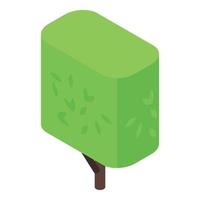 icono de árbol forestal, estilo isométrico vector