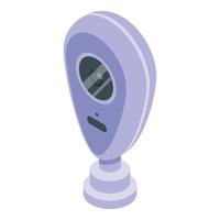 Smart video security icon, isometric style vector