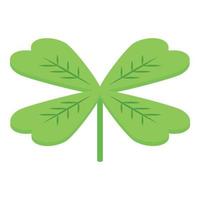 Botanical clover icon, isometric style vector