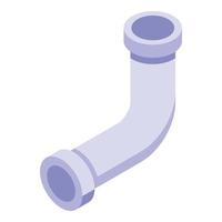 Pumbing pipe icon, isometric style vector