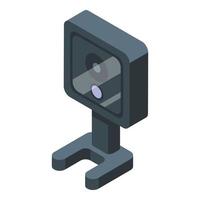 Smart video camera icon, isometric style vector