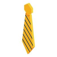 icono de corbata de uniforme escolar, estilo isométrico vector