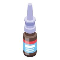 Drops from common cold icon, isometric style vector