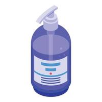 Hygiene solution icon, isometric style vector