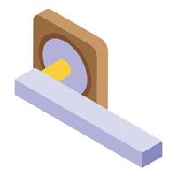 Home handle icon, isometric style vector