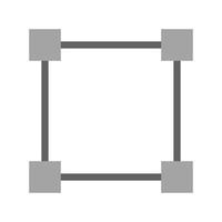 Four Nodes Flat Greyscale Icon vector