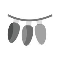 Party Lights Flat Greyscale Icon vector