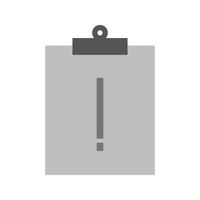 Assignment Late Flat Greyscale Icon vector