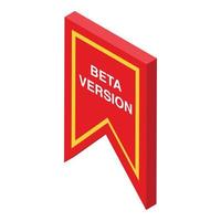 Trial version icon, isometric style vector