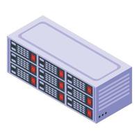 Internet server icon, isometric style vector