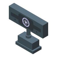 Online web camera icon, isometric style vector