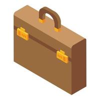 Gadget briefcase icon, isometric style vector