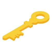 Key password icon, isometric style vector