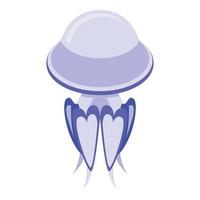 Water jellyfish icon, isometric style vector