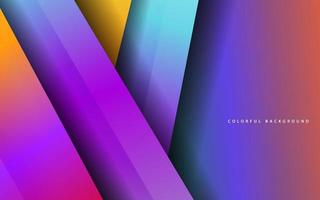 Abstract papercut overlap layer colorful background vector