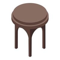 Interior table icon, isometric style vector
