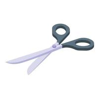 Clothing repair scissors icon, isometric style vector