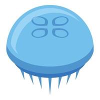 Aquarium jellyfish icon, isometric style vector